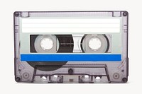 Retro cassette tape,  isolated object image