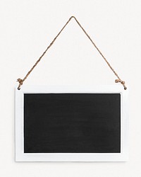 Wooden chalkboard with design space psd