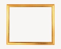 Golden frame collage element psd