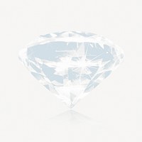 Shiny diamond collage element psd