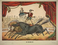 The two-horse act, c1874.