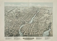 Bird's eye view of Pawtucket, & Central Falls, R.I.