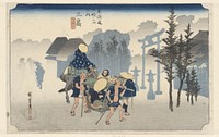 Morning Mist (1797–1858) Utagawa Hiroshige. Original public domain image from the Rijksmuseum.