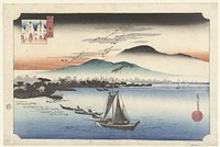 Returning Geese at Katada (1832) by Utagawa Hiroshige. Original public domain image from the Rijksmuseum.