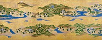 Ancient Japanese landscape map illustration. Original public domain image from the Minneapolis Institute of Art.    Digitally enhanced by rawpixel.