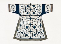 Blue and white kaparamip robe (19th century). Original public domain image from the Minneapolis Institute of Art.   Digitally enhanced by rawpixel.