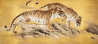 Tigers by Mountain Streams (1892-1895) by Kishi Chikudō. Original public domain image from The Minneapolis Institute of Art.   Digitally enhanced by rawpixel.