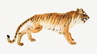 Vintage tiger, animal illustration psd. Remastered by rawpixel. 