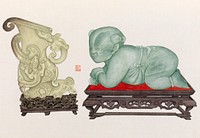 The Bishop collection: investigations and studies in jade (1906). Original public domain image from The MET Museum.   Digitally enhanced by rawpixel.