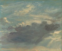 Cloud Study (c. 1821–1822) painting in high resolution by John Constable. 