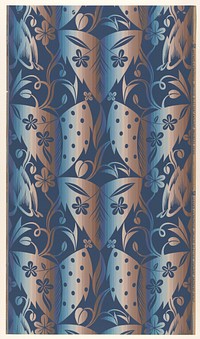 Large Leaves (Grosse Blätter) (1922) wallpaper in high resolution by Dagobert Peche.  