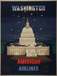 Washington, American Airlines / E. McKnight Kauffer.