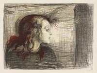 Edvard Munch's The Sick Child I (1896) famous print.  