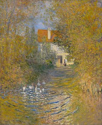 Claude Monet's The Geese (1874) famous painting.  