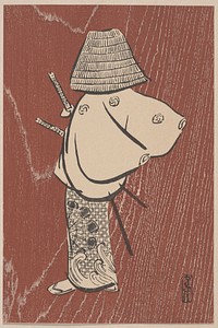 Samurai, one of four (1920s) print in high resolution by Kamisaka Sekka. Original from the Minneapolis Institute of Art. Digitally enhanced by rawpixel.