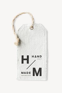 Clothing tag mockup, fashion branding  psd