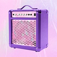 Purple portable speaker, digital device psd
