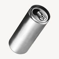 Soda can, isolated object image psd