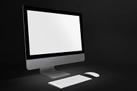 Computer monitor mockup psd digital device