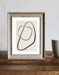 Framed abstract photo, wall decoration