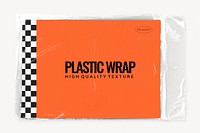 Plastic wrap mockup, product packaging design psd