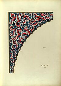 Plans, elevations, sections, and details of the Alhambra volume 2 (1845) ornamental design in high resolution by Owen Jones.  