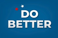 Do better text typography on blue