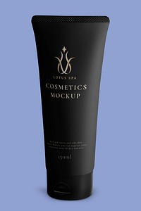 Skincare tube mockup, beauty product packaging psd