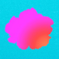 Silhouette gradient flower psd