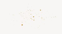 Gold glitter collage element psd