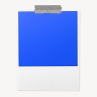 Blue instant photo frame, simple design