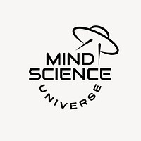 Professional science logo template, editable design vector