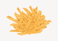 French fries, realistic food illustration