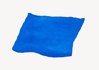 Blue paper, rectangle shape graphic