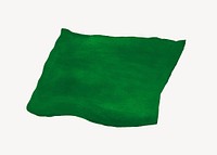 Green paper, rectangle shape graphic