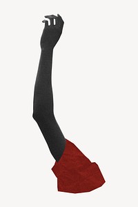 Raised arm, body gesture photo