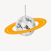 Saturn disco ball, party decoration remix