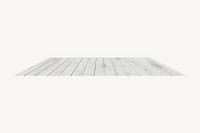 White wood flooring isolated image