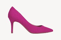 Women's pink high heel, shoe image