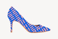Women's abstract high heel, shoe image