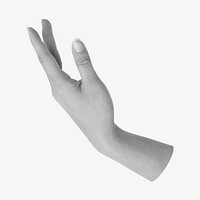 Woman's hand, body gesture image psd