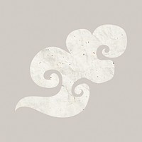 White Chinese cloud, paper texture image