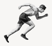 Running athlete man, health and wellness photo