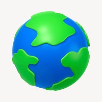 Planet earth, 3D world illustration