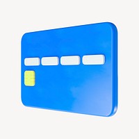 Credit card  3D finance object illustration