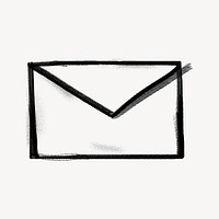 Letter envelope doodle, email icon
