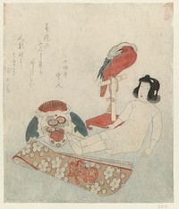 Een pop en ander speelgoed (c. 1810-1820) print in high resolution by Keisai Eisen. Original from The Rijksmuseum.