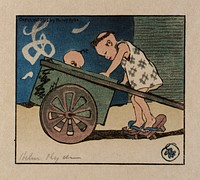 Helen Hyde's the Go-Cart (1913). Original public domain image from the Smithsonian.