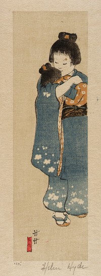 Helen Hyde's O Tsuyu San (1900). Original public domain image from the Smithsonian.