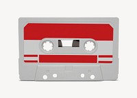 Cassette tape, isolated object image psd